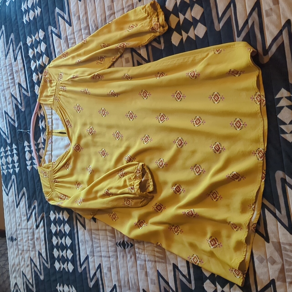 Aztec Mustard Old Navy dress